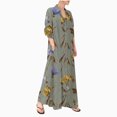 thumbnail image 1 of PVCS Chemise Habillée pour Femme Jupe Longue Manche Longue Poche Automne Printemps Col de Chemise, 1 of 1