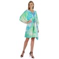 thumbnail image 2 of Bimba Robe Caftan Imprimée Maxi Robe Robe pour Femmes Tenue de Plage Courte Couvre-Maillot, 2 of 7