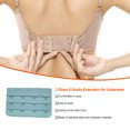 thumbnail image 4 of Langgg Rallonge de Bretelle Rallonges de Soutien-Gorge Boucle 4 Crochets Respirant Accessoires Pratiques Réglable Remplacement 3 Rangées sous-Vêtements A3, 4 of 5