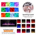 thumbnail image 4 of Costway 42'' Electric Fireplace Recessed Ultra Thin Wall Mounted Heater Multicolor Flame, 4 of 10