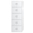 thumbnail image 2 of Hodedah 10 Door Enclosed Versatile Storage Cabinet for Home & Office, White, 2 of 9