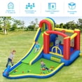 thumbnail image 4 of Costway Inflatable Kid Bounce House Slide Climbing Splash Pool Jumping Castle, 4 of 9
