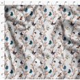 thumbnail image 4 of Soimoi White Poly Georgette Fabric Flower & Butterfly Print Fabric by The Yard 52 Inch Wide, 4 of 5