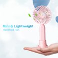 thumbnail image 2 of USB Mini Handheld Fan Outdoor Portable Rechargeable Cooling Fan with Mobile-Phone Holder for Outdoor Travel, 2 of 8