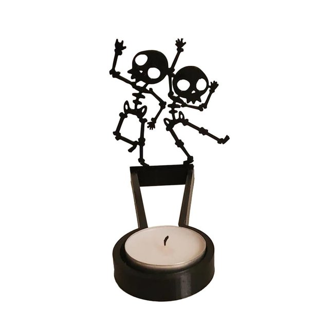 1pc Funny Shadow Stand Halloween Funny Candlestick Desktop Halloween Gift Witch Devil Pumpkin Home Party Decor Atmosphere Props