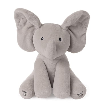 GUND Animated Flappy The Elephant Stuffed Animal Plush Grey 12"