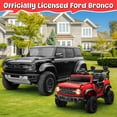 thumbnail image 2 of iYofe Ford Bronco Raptor Electric Ride on Toy Car for Toddler Kids, 12V Battery Powered Ride on Cars w/Remote Control, Bluetooth & Lights, Red, 2 of 7