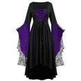 thumbnail image 1 of Robe Gothique pour Femmes Rétro Halloween Dentelle Squelette Punk Grande Taille, 1 of 4
