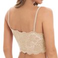 thumbnail image 3 of B91xZ Minimizer Bras for Women Plus Size Full Coverage Underwire Unlined Minimizer Lace Bra,Beige XXL, 3 of 4