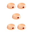 thumbnail image 3 of Dalazy Bol pour Chien en Plastique Résistant à l'Usure et Durable pour une Durée Longue Résistant aux Morsures orange Grande Taille 5Ensemble, 3 of 6