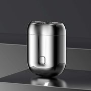 Iumwxz USB Rechargeable Electric Washable Shaver For Men's Dual Head Mini Travel Portable Shaver