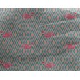 thumbnail image 4 of oneOone Georgette Viscose Fabric Geometric & Flamingo Bird Print Fabric by Yard 42 Inch Wide, 4 of 4