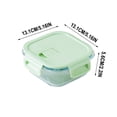 thumbnail image 3 of Yhmxh Kitchen Gadgets,Home and Kitchen,Glass Bento Box Can Be Microwave Oven Students Heated Lunch Box Office Fresh-keeping Box Bento Boxs, 3 of 6