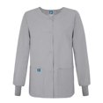 thumbnail image 3 of Adar Universal Women's Round Neck Warm-Up Scrub Jacket, Available in 39 Colors, 3 of 5
