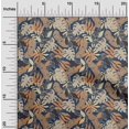 thumbnail image 2 of oneOone Polyester Spandex Navy Blue Fabric Tropical Craft Projects Decor Fabric Printed By The Yard 56 Inch Wide, 2 of 4