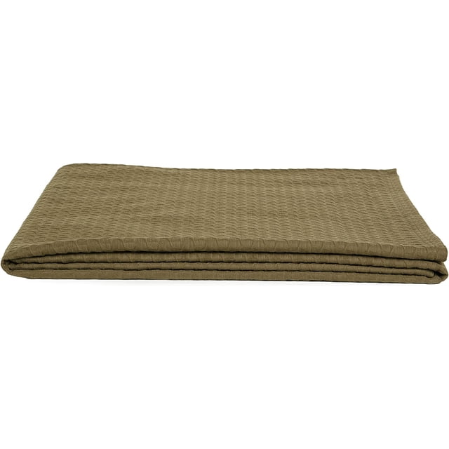 Calvin Klein Home Prairie Delta King Coverlet Beige Scenic Graceful Cotton Polyester