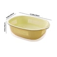 thumbnail image 3 of Multi Functional Fruit and Vegetable Washing Basket with Strainer | Colander for Kitchennk with Drainer | Food Catcher and Rinser Bowl for Salad Making | Collapsible Produce Cleaner for Home Use |, 3 of 6