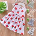 thumbnail image 2 of yoeyez Robes pour Filles 14-16 Ans Tout-Petit Enfant Bébé Filles Sans Manches Imprimé Graphique Débardeur Robe d'Été Plissée Ample Col Rond Robe Soleil Robe Décontractée pour Filles Rouge,5-6 Ans, 2 of 7