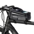 thumbnail image 2 of Waterproof Phone Mount Bags Front Frame Tube Bag with Touchscreen Phone Holder Case Cycling Bike Tool Storage Bag Pack, 2 of 7