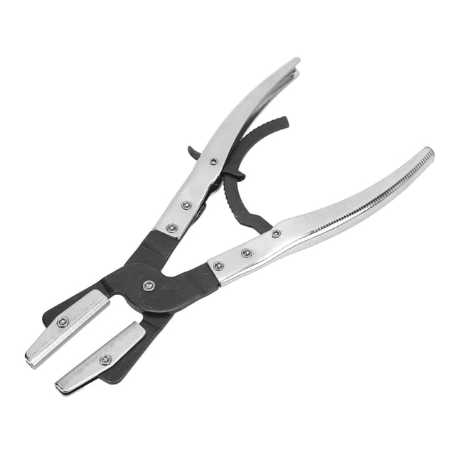 Ratcheting Hose Pinch Off Plier, Serrated Teeth Universal Line Pinch Off Plier Professional For Radiator Brake System 12in / 30.5 Cm