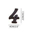thumbnail image 1 of Cagogo Creative DIY House Numbers, Alloy Wrought Iron Letters and Numbers for Home Address, Rust Resistant Black Coated Metal Numbers for Mailbox Door, 26 Letters 10 Numbers 2 Symbols for Custom, 1 of 2