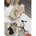 thumbnail image 5 of LinYooLi Canvas Tote Bag for Women Large Capacity Shoulder Bag Aesthetic Purses Handbags with Multiple Pockets, 5 of 5