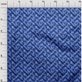 thumbnail image 3 of oneOone Tissu Rayonne Bleu Moyen Abstrait Matériel de Robe Tissu Imprimé Tissu au Mètre 56 Pouces de Large, 3 of 4