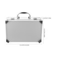thumbnail image 2 of FELTECHELECTR Heavy Duty Plated Silver Tools Storage Box Portable Tool Case with Strong Carry Handle, 2 of 8