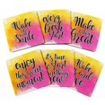 thumbnail image 1 of Inkdotpot Set of 6 Drink Coasters Easy Clean 4-inch SquareCoastersCork Base-Reusable- Quotes, 1 of 8