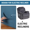 thumbnail image 4 of Super Stretch Recliner Couch Covers Chair Cover Form Fitted Non Slip Reclining Slipcovers for Standard Large Recliner, Soft Thick, 4 of 7