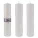 thumbnail image 3 of Mega Candles 3 Pcs Bougie Pilier Ronde Blanche Non Parfumée, Bougies en Cire Premium Pressées 2 Pouces x 9 Pouces, Décoration Maison, Réceptions de Mariage, Baby Showers, Anniversaires, Célébrations, Cadeaux de Fête & Plus, 3 of 5