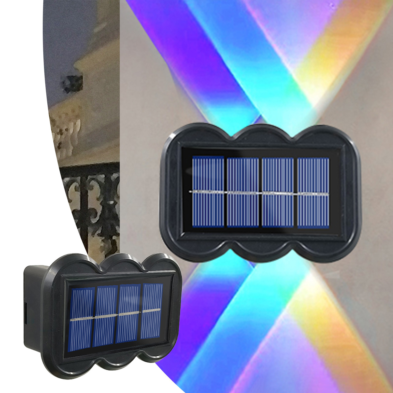 Aidoshy LED Outdoor Solar Lights, Land-scape Spotlights, Garden Lights, Wireless Solar Powered Outdoor Lights/Lighting For Yard, Walkway,Solar Street Lights Outdoor