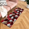 thumbnail image 4 of Corridor Stone Patterned Carpet 3D Pebble Pattern Entrance Carpet Washable Carpet Bathroom Stone Patterned Floor Mat Bedroom Long Bedside Mat Kitchen Floor Mat Throw Blanket Set Possum Blanket Lap, 4 of 5
