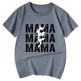thumbnail image 4 of T-Shirts d'Été pour Filles, Imprimé Lettres, Manches Courtes, Basiques, Col Rond, Taille 10-11T, 4 of 4