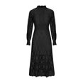 thumbnail image 4 of Birdeem Robes pour Femmes Robe d'Été en Dentelle pour Femmes à Manches Bouffantes, Taille Cintrée, Unie, Col Rond, 4 of 10