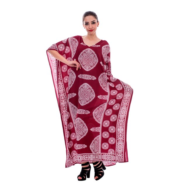 Caftans Longs pour Femmes, Robe Caftan Grande Taille, Robe de Soirée, Fête, Été, Plage, Robe d'Été, Manches Kimono, Robes Décontractées