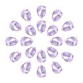thumbnail image 1 of Unique Bargains 20Pack Teardrop Sew on Rhinestone - 18x13mm Glass Teardrop Crystal Rhinestones in Gold Prong Setting (Light Purple), 1 of 7