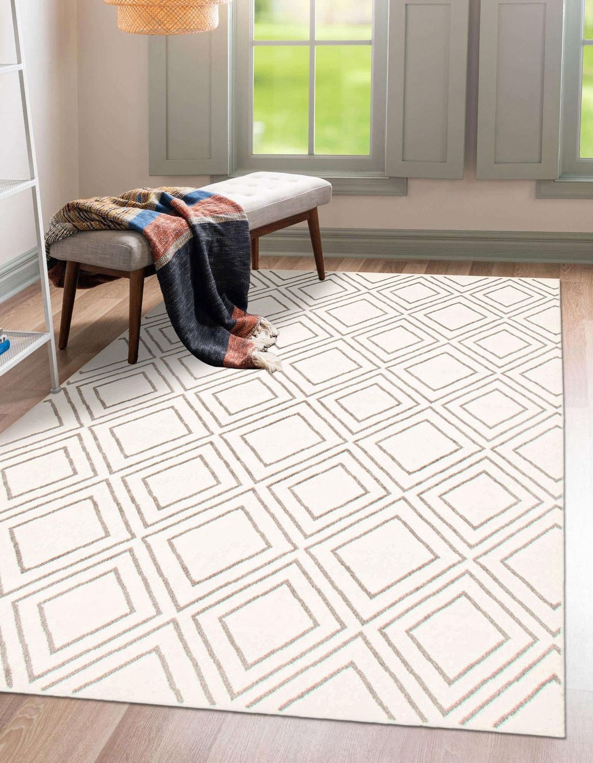 ECARPET Modern Geometric Indoor Area Rug, Macy Collection