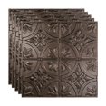 thumbnail image 1 of FASÄDE Traditional 2 Decorative Vinyl 2ft x 2ft Lay in Ceiling Panel in Smoked Pewter (5 Pack), 1 of 5