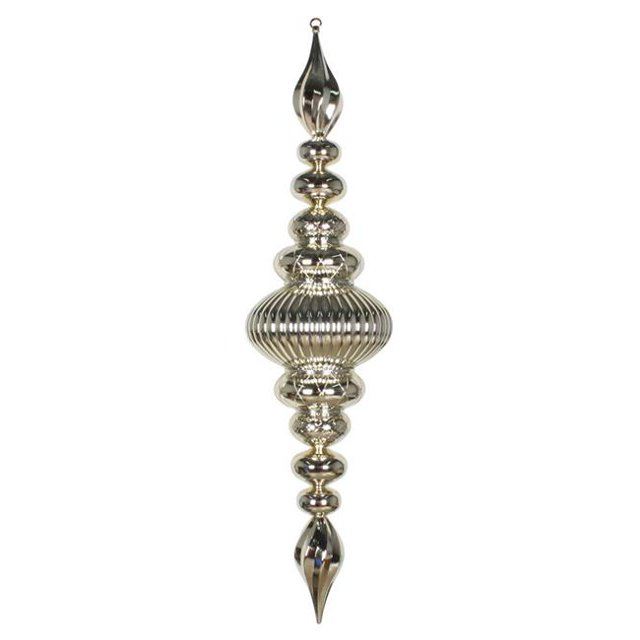 Vickerman M183838 41 in. Champagne Shiny Finial Ornament