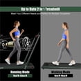 thumbnail image 3 of Pemberly Row 2.25HP 2 in 1 Green Plastic Folding Treadmill with Remote Control, 3 of 12