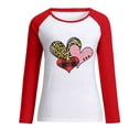 thumbnail image 4 of RKSTN Chandail en Molleton de la Saint-Valentin pour Femmes Mode Imprimé Lettre et Cœur Chandail en Molleton Manches Longues Col Rond Tops, 4 of 4
