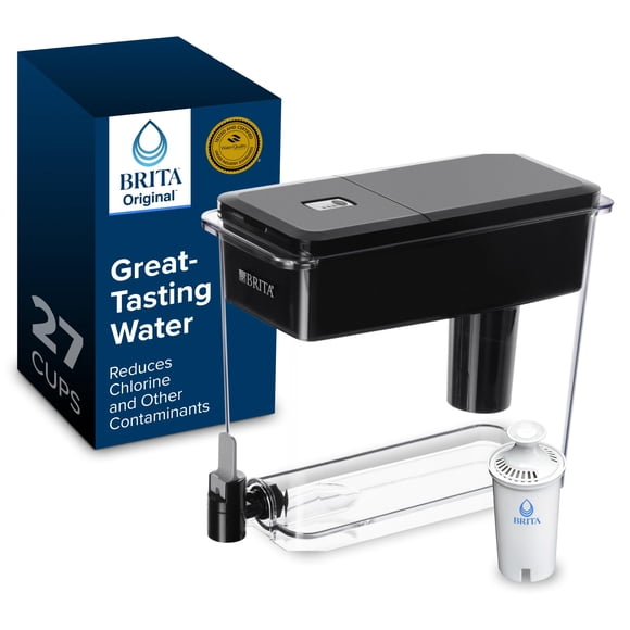 Brita UltraMax Grand Distributeur d'Eau avec Filtre Standard, Sans BPA, Remplace 1 800 Bouteilles d'Eau en Plastique par An, Dure Deux Mois Ou 40 Gallons, Comprend 1 Filtre, Cuisine