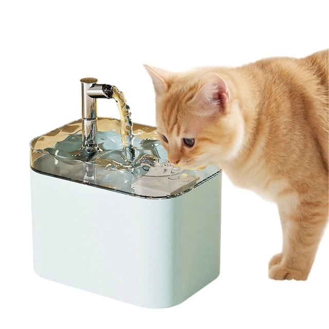 Distributeur d'Eau Douce Automatique Alimenté par USB avec Filtre pour Chats et Chiens d'Intérieur, Silencieux et à Circulation