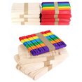 thumbnail image 3 of Coofit 50PCS Kids Ice Cream Stick DIY Safe Creative Wooden Popsicle Stick Ice Pop Stick, 3 of 10