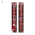 thumbnail image 1 of 1 Pair Door Banner Eye-catching Waterproof Oxford Cloth  Themed Pattern Hanging Banner for Home, 1 of 8