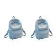 thumbnail image 1 of Maytalsory Spacious Backpack For School And Travel Durable And Fashionable Sturdy light blue 2Set, 1 of 6