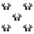 thumbnail image 3 of mmirethe 2pcs Easy To Install Antlers Sticker To Decorate Christmas Car Cute Waterproof black small 5Set, 3 of 6