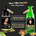 thumbnail image 2 of Herbishh Shampooing Colorant Noir pour Cheveux Gris, Permanent, Hommes et Femmes (500 ml), 2 of 8
