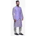 thumbnail image 2 of Atasi Indian Kurta Pyjama Jacket Set For Men Mandarin Collar Casual Clothing, 2 of 5